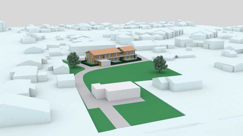 Logement collectif Gonin par l'atelier urbain- vue ensemble