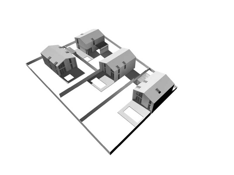 Maisons groupées villnave d'ornon plan dessus